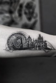 建筑物纹身  9款美轮美奂的建筑纹身图案