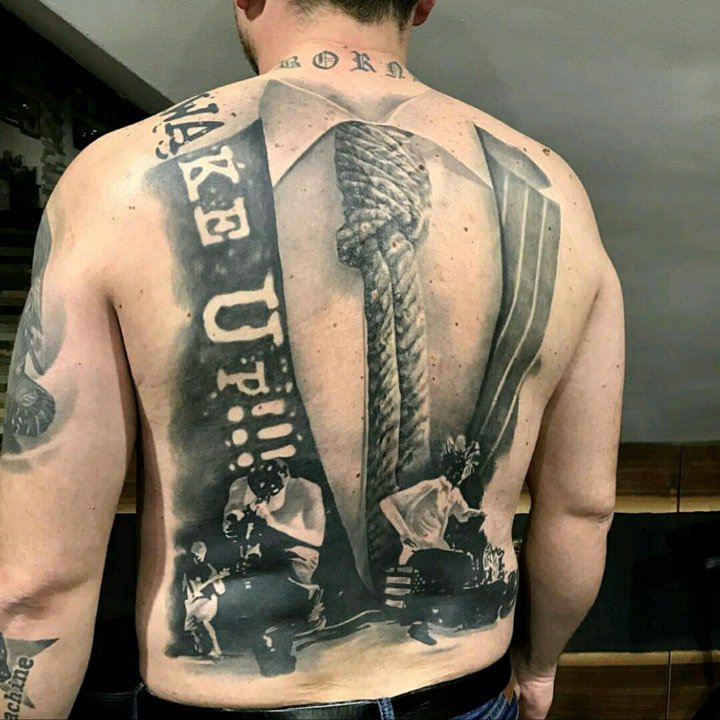 满背纹身图案 多款不同图案不同风格的满背纹身图案