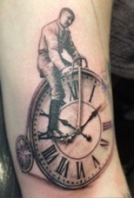 自行车纹身图案  多款设计巧妙而又趣味的自行车纹身图案