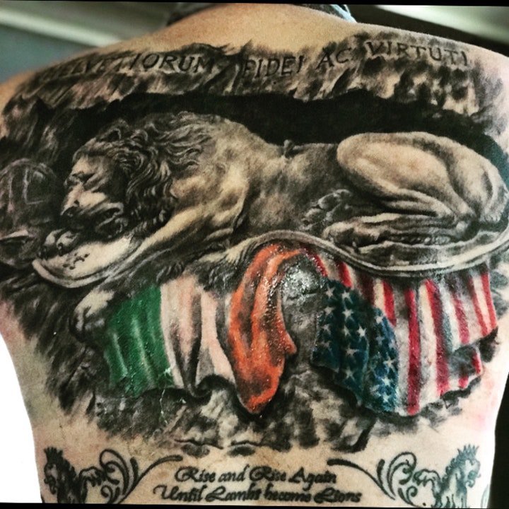 狮子 纹身图案   多款霸气侧漏的狮子纹身图案