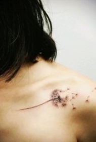 锁骨纹身图案 多款十分小清新的女生锁骨纹身图案