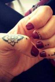 手指头纹身图案 各种不同图案和花样的手指头纹身图案