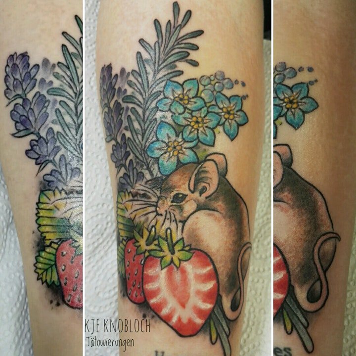 薰衣草纹身图案  9款颖长秀丽的薰衣草纹身图案