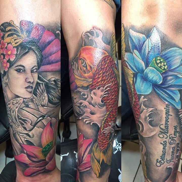 日本艺妓纹身图案 10款十分多彩的日本艺妓纹身图案