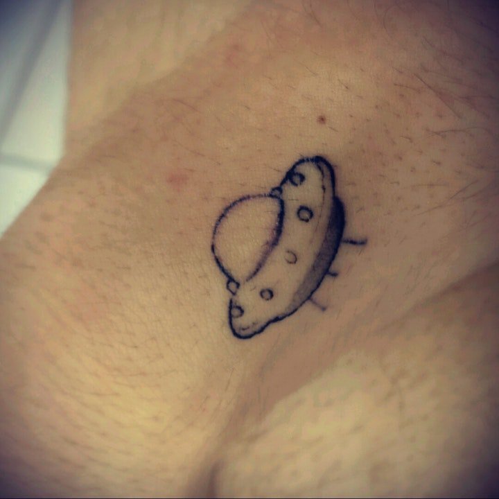 宇宙纹身图案 多款奇特各异的外星人等宇宙星空主题纹身图案