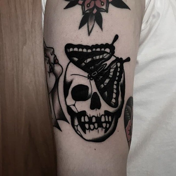 蝴蝶纹身图案 多款翩翩起舞不同风格的蝴蝶纹身图案