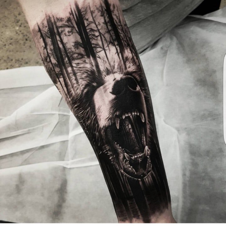 纹身树木的图像  9款苍翠挺拔的树木纹身图案