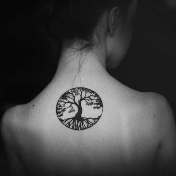 纹身树木的图像  9款苍翠挺拔的树木纹身图案