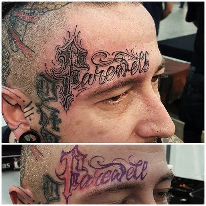 脸部纹身图案   9款霸气而又时尚的脸部英文纹身图案