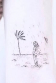 很可爱的一组小清新插画小图纹身