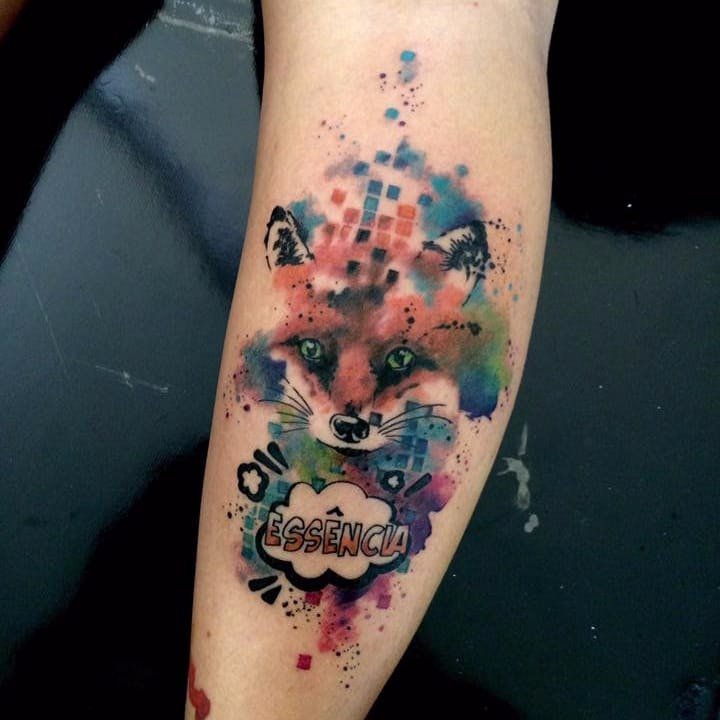 狐狸纹身图   9组机灵聪敏的狐狸纹身图案图片