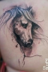 10款不同风格及图型的黑灰纹身作品欣赏