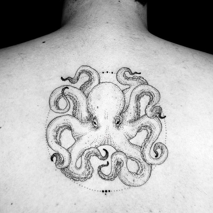 简易纹身简笔画 简单精致而又小清新的花朵与动物纹身简笔画图案