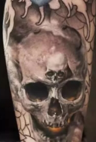 多张帅气的骷髅头纹身图片欣赏