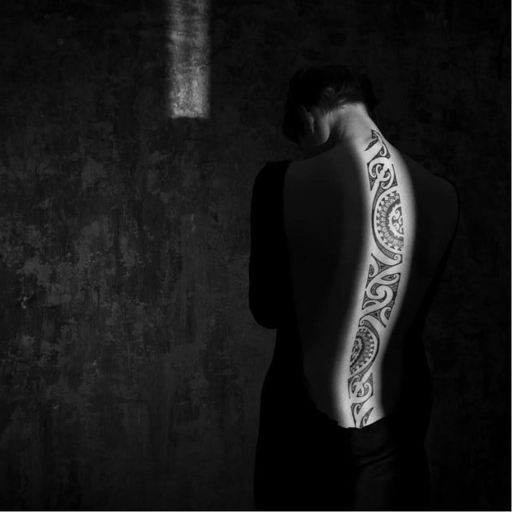 霸气纹身图案  多款黑色色调的霸气部落图腾纹身图案