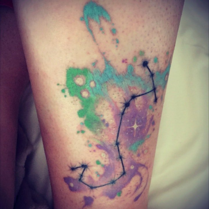 星座简笔画纹身图案 简单精致的十二星座简笔画纹身图案