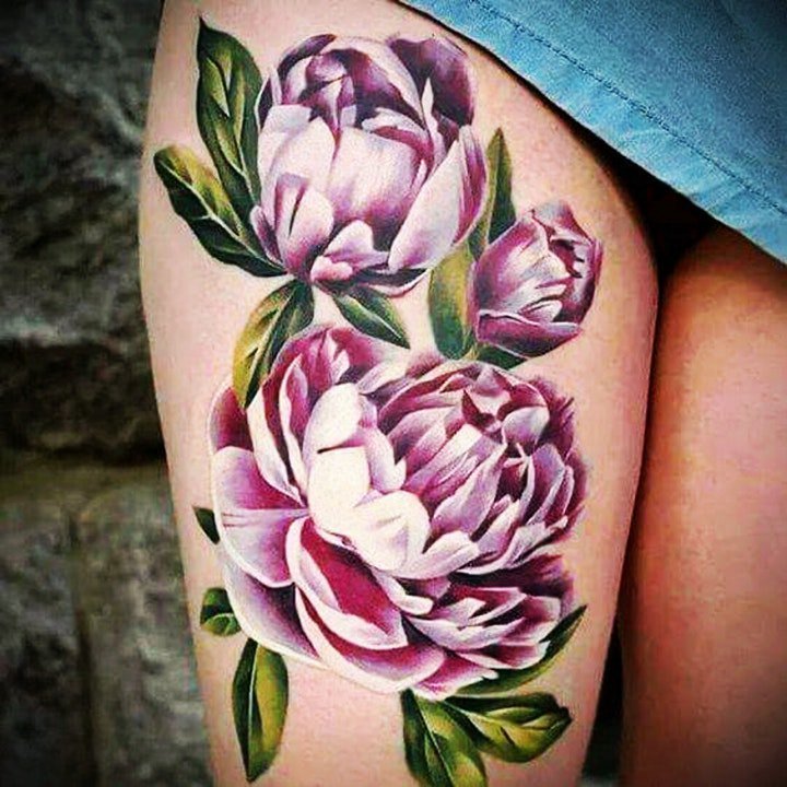 纹身图花朵 9款娇美而又花香袭人的花朵纹身图案