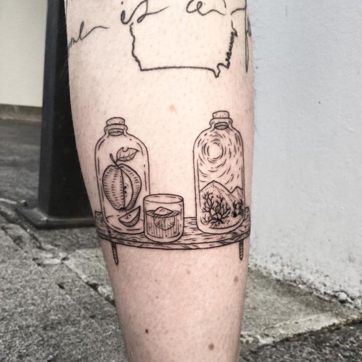 创意纹身小图  生机勃勃的动植物小纹身图案