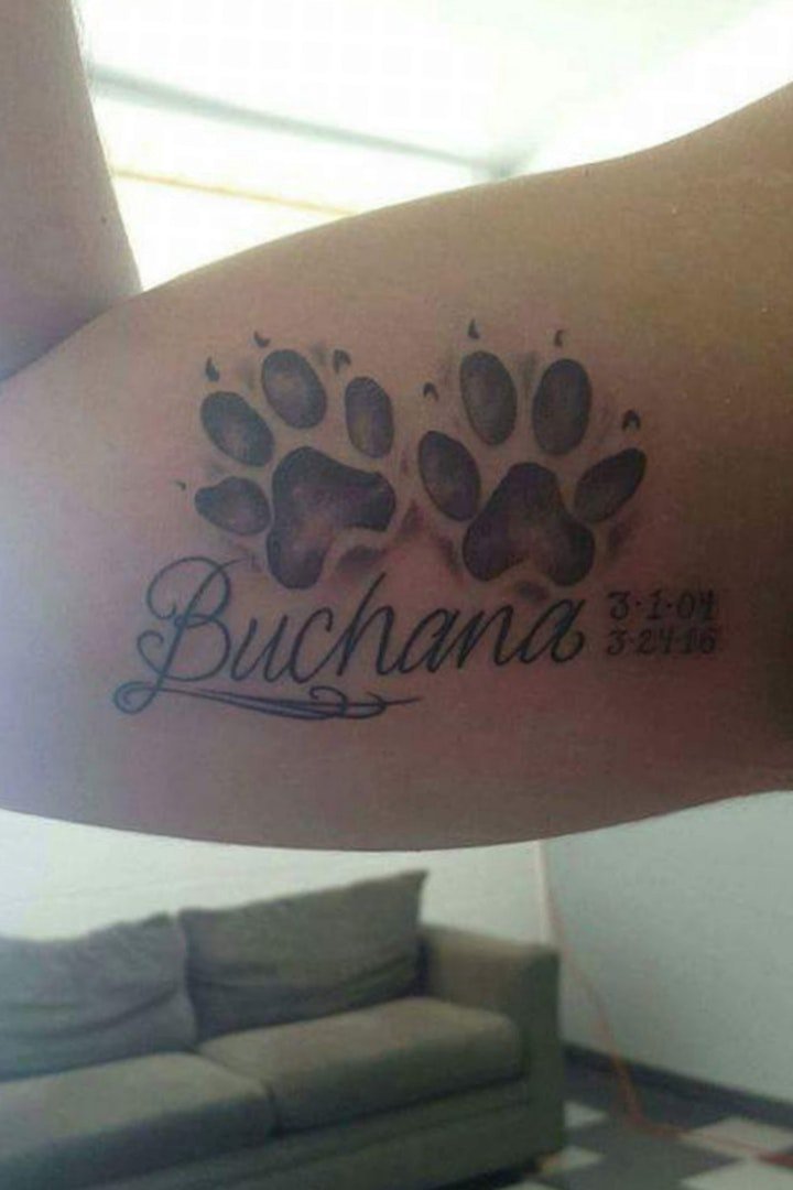 爪纹身图片  9款趣味横生的爪印纹身图案