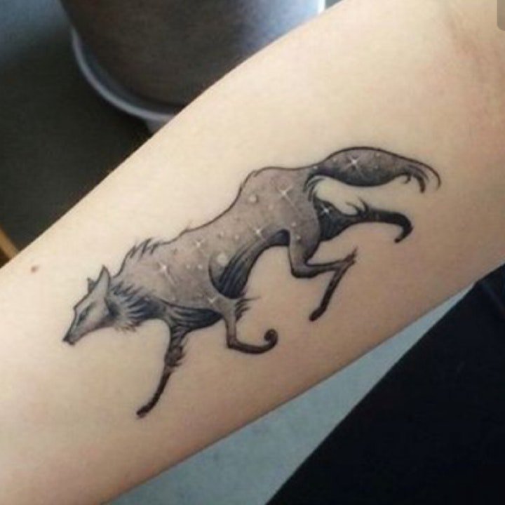 黑灰手臂纹身 一组十分有个性的黑灰花臂纹身图案