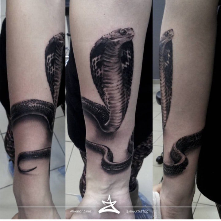 纹身蛇图片 9张冰冷而又无情的蛇纹身图案