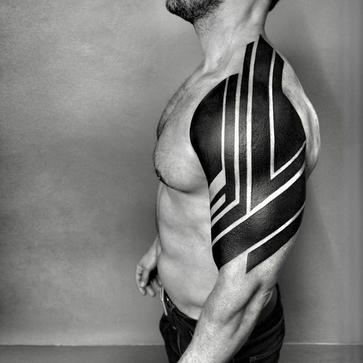 个性简单纹身图案   9张简单设计的线条纹身图案