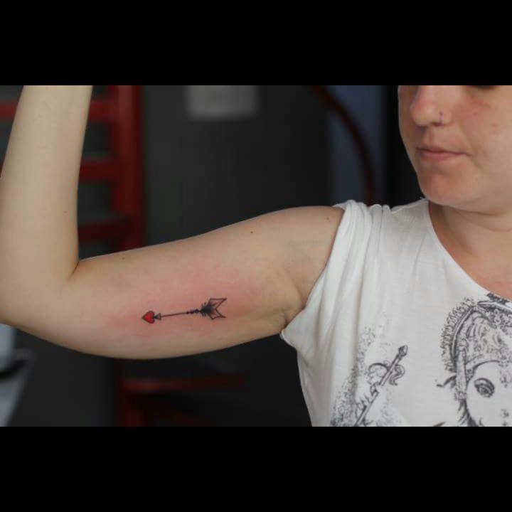 箭纹身 疾如雷电的创意箭纹身图案