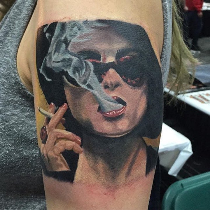 写实纹身  多款写实风格的个性人物肖像纹身图案
