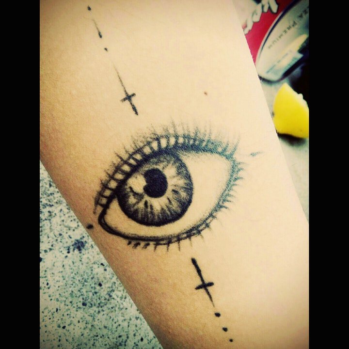 纹身眼睛   8款温柔而又幽深的眼睛纹身图案