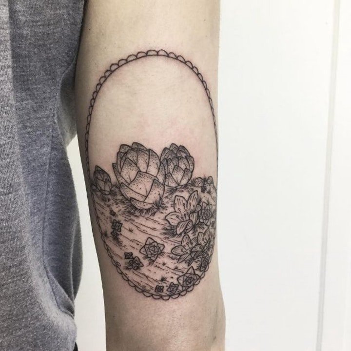 创意纹身小图  生机勃勃的动植物小纹身图案