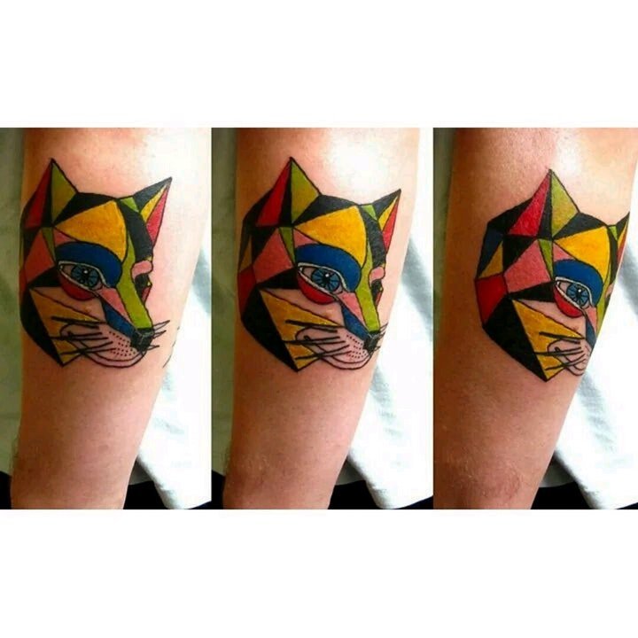 彩色创意纹身图案 一组有特色的彩色创意纹身图案