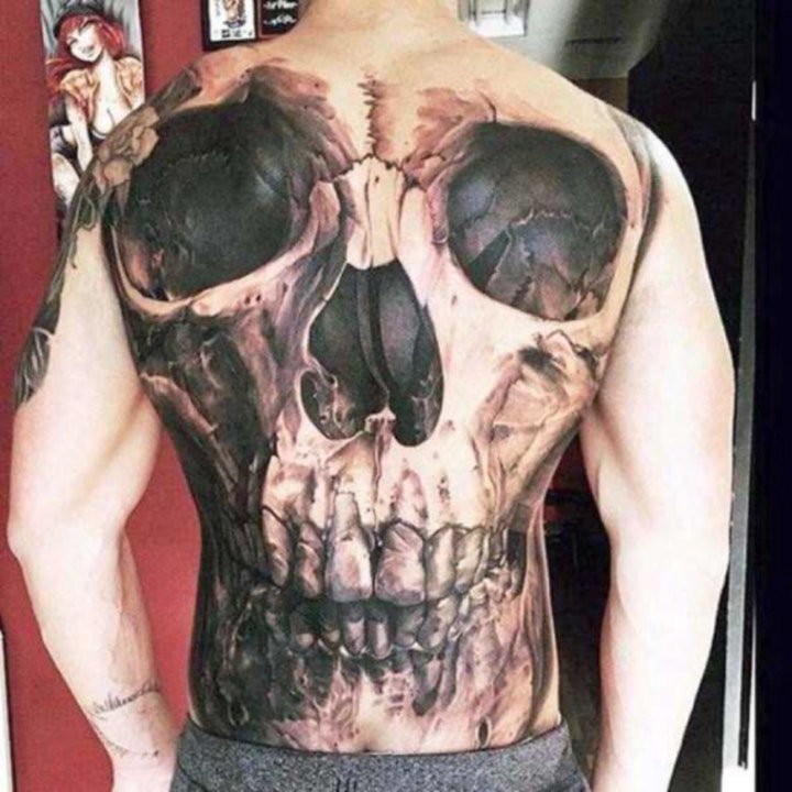 满背纹身图案 多款不同图案不同风格的满背纹身图案