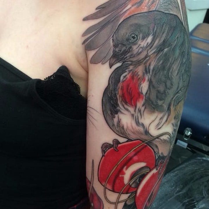 鸽子纹身图案 10款纹身鸟鸽子主题的纹身图案