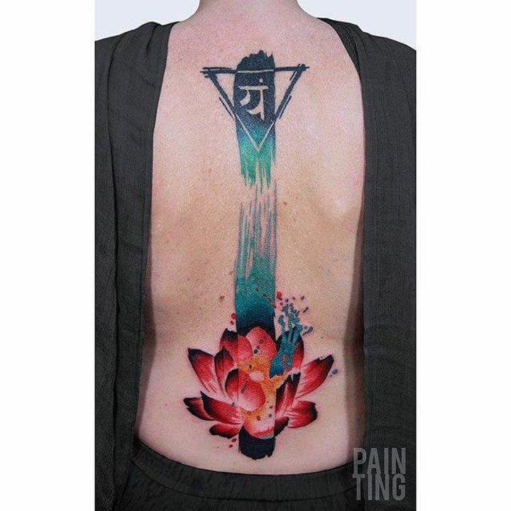 抽象纹身图案 身体各部位纹身的抽象图案欣赏