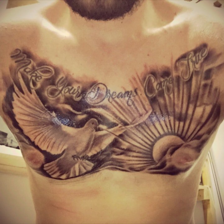 鸽子纹身图案 10款纹身鸟鸽子主题的纹身图案