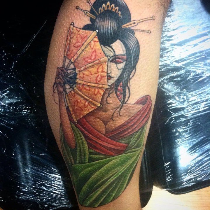 日本艺妓纹身图案 10款十分多彩的日本艺妓纹身图案