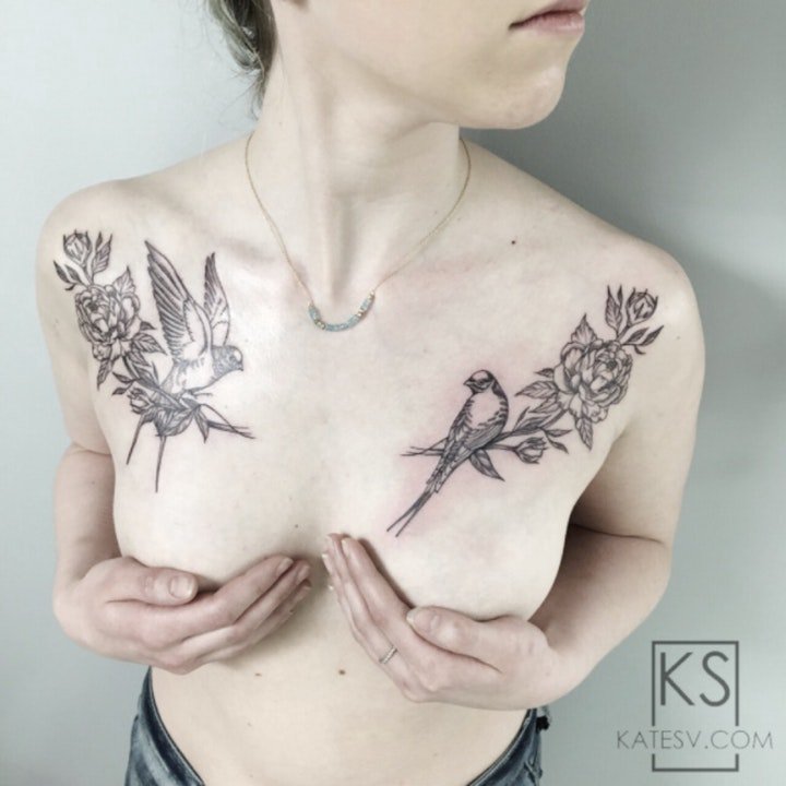 对称纹身图案 多款黑灰纹身色调几何图形的对称纹身图案