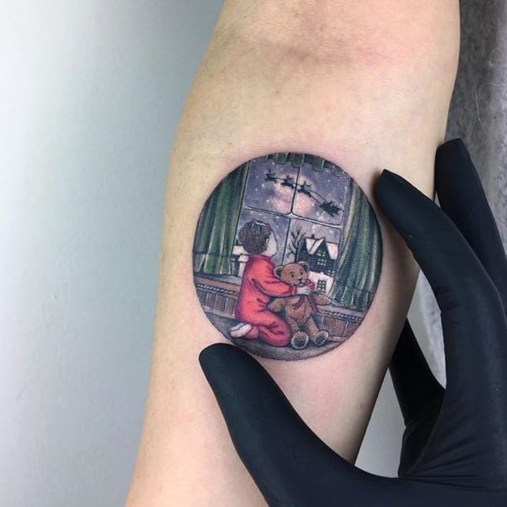 画纹身图案 精致而又小巧的圆形图画纹身图案