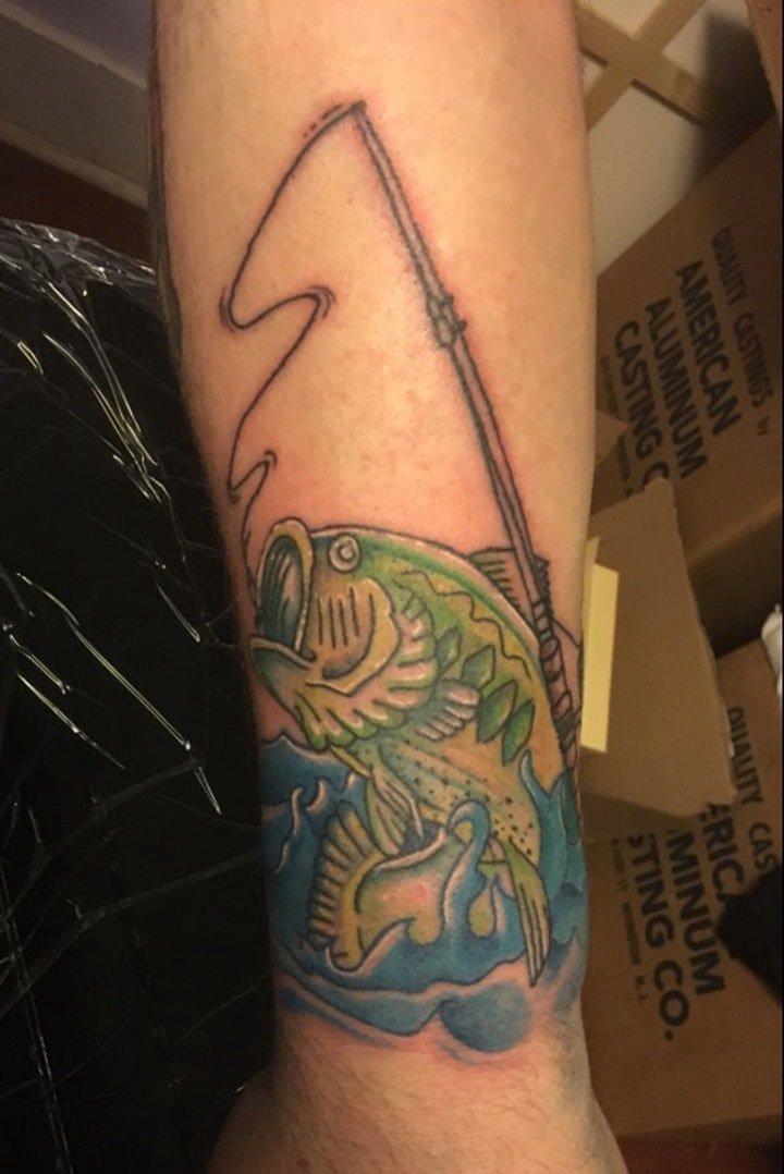 小鱼纹身图案 多款不同各类的小鱼纹身图案图片