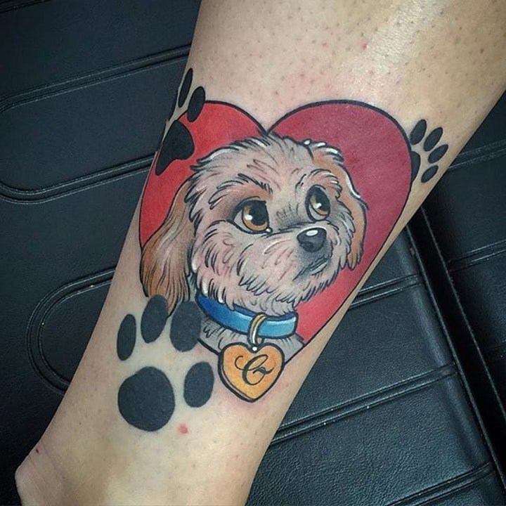 心形纹身图案 10组充满温馨的心形纹身图案