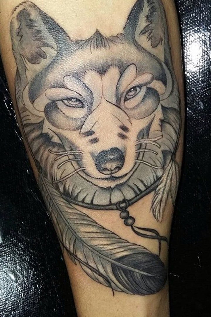 狼的纹身图案  9张技巧多样化的狼纹身图案