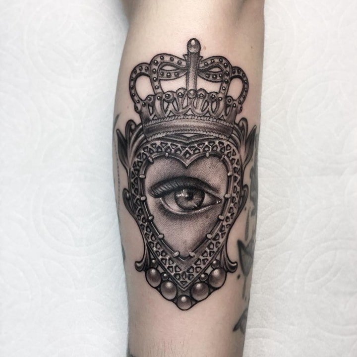 纹身眼睛   8款温柔而又幽深的眼睛纹身图案