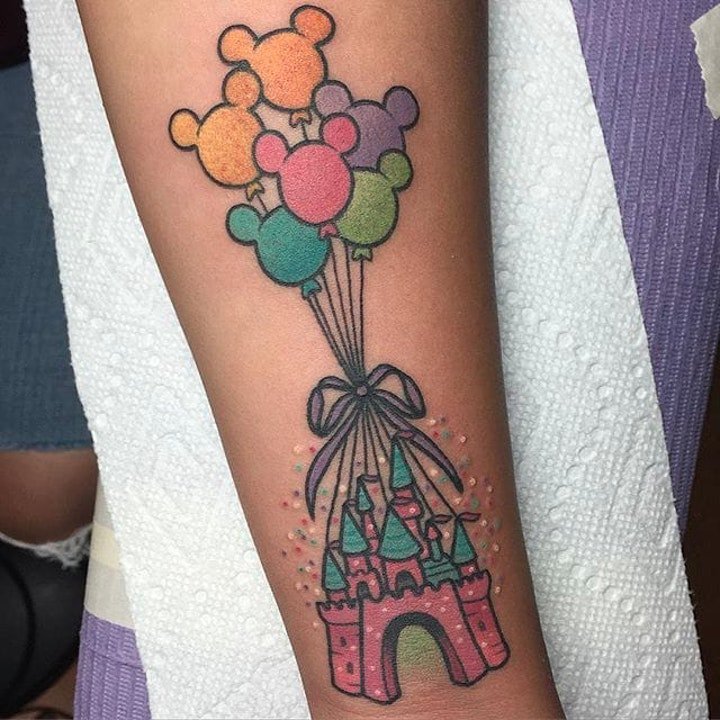 可爱卡通纹身图案 多款彩色纹身不同形状的可爱卡通纹身图案