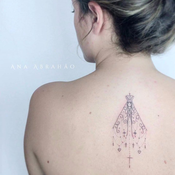 纹身图小清新女 黑色的简约线条纹身图小清新图片