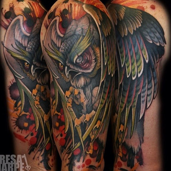 纹身school   传统与新颖碰撞的school风格纹身图案