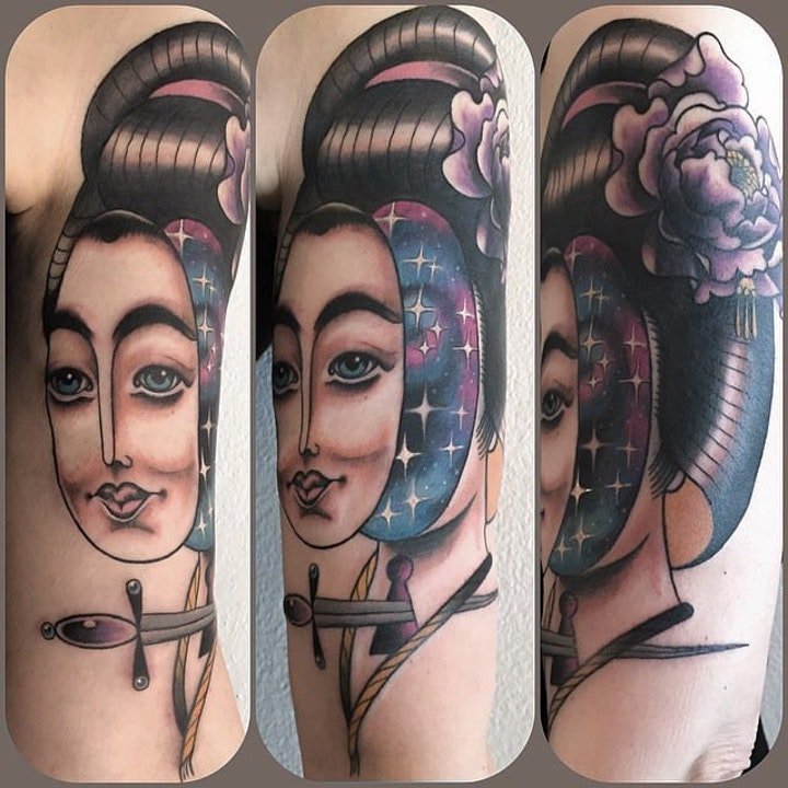 日本艺妓纹身图案 10款十分多彩的日本艺妓纹身图案