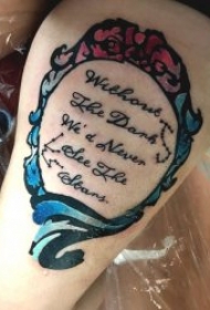 欧美镜子纹身 另类个性复古纹身风格的欧美镜子纹身图案