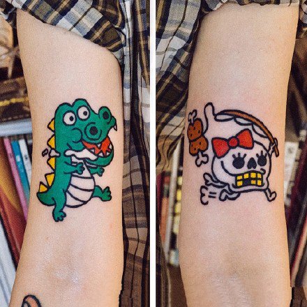 纹身情侣清新 适合做情侣纹身的一组小清新纹身图案