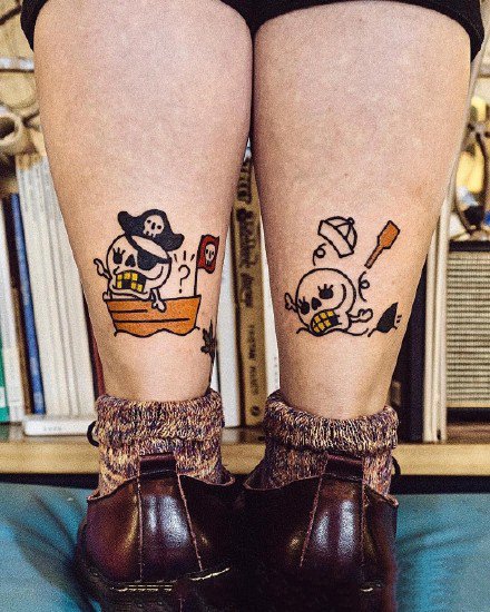 纹身情侣清新 适合做情侣纹身的一组小清新纹身图案