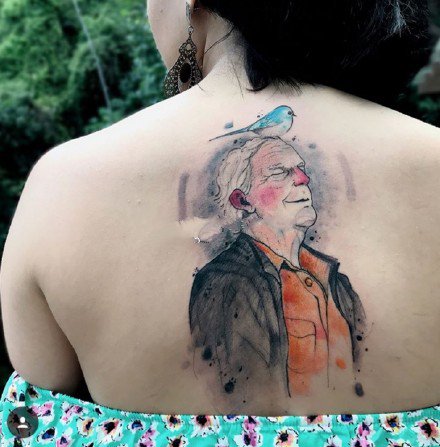 水墨设计纹身 很好看的9张水墨风格设计感纹身图案